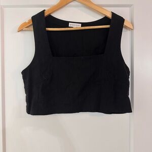 Gianni Bini Linen Crop Top